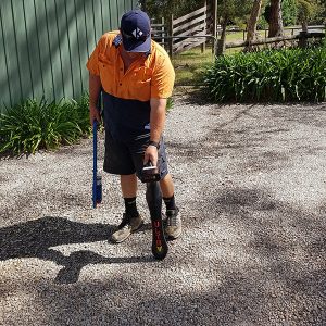 Mapping underground cables with EMF detector in the Adelaide Hills